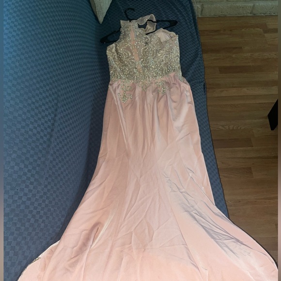Pink and gold prom dress - Picture 2 of 4